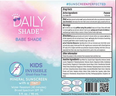 Babe Shade Spf 30 (Babeshade Label 05.21.2024)